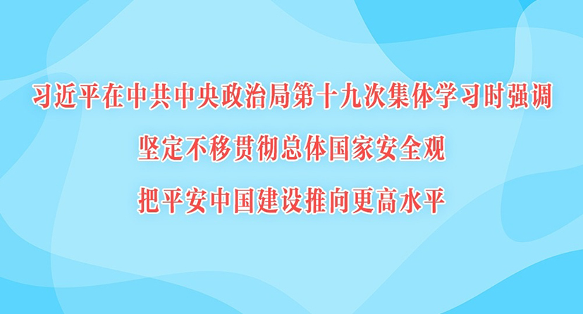 习近平在中共中央政治局第十九次集体学习时强调 坚定不移贯彻总体国家安全观 把平安中国建设推向更高水平