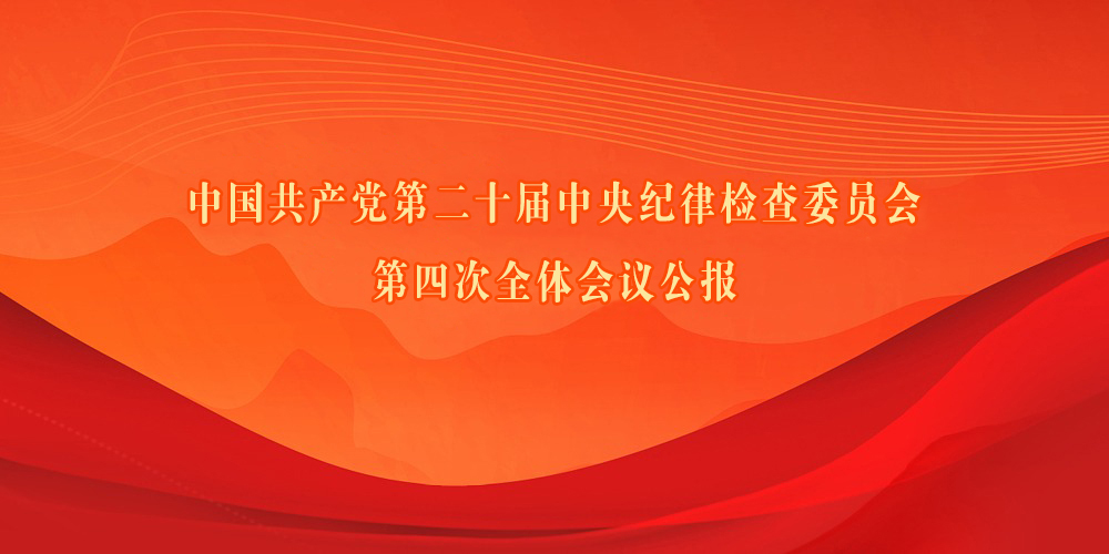 中国共产党第二十届中央纪律检查委员会第四次全体会议公报